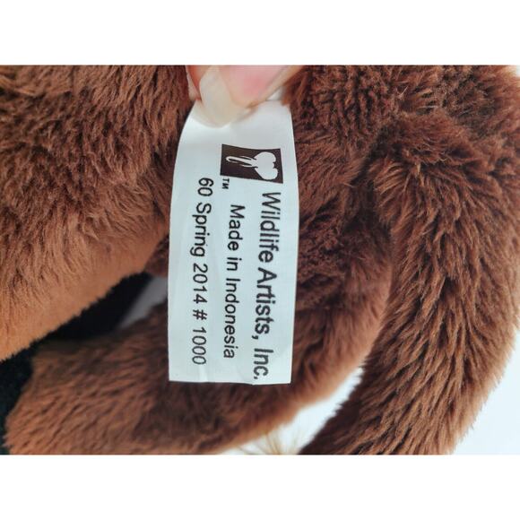 Wildlife Artist Inc Bison Plush 10" Brown Buffalo Realistic Stuffed Animal Toy - Picture 7 of 7